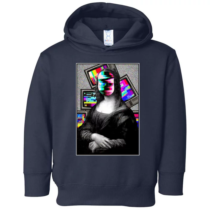 Mona Lisa Glitch Toddler Hoodie