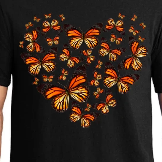 Monarch Butterfly Heart Pajama Set