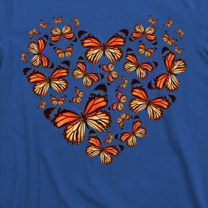 Monarch Butterfly Heart T-Shirt