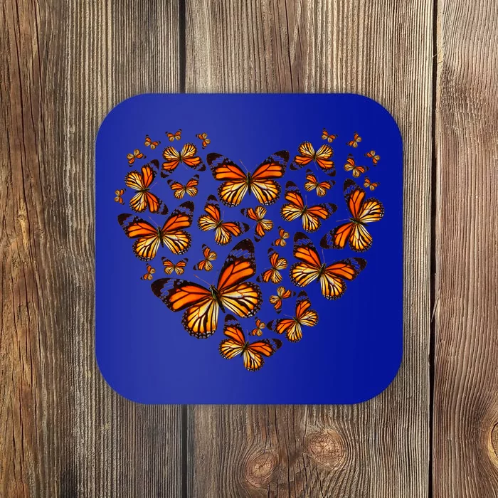 Monarch Butterfly Heart Coaster