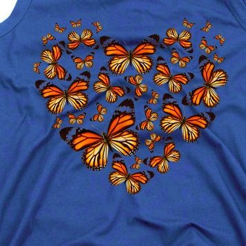 Monarch Butterfly Heart Tank Top