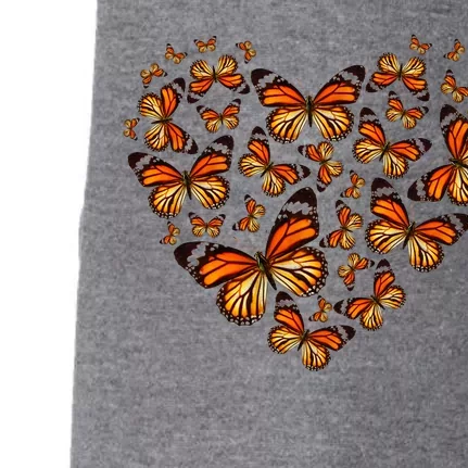 Monarch Butterfly Heart Doggie 3-End Fleece Hoodie