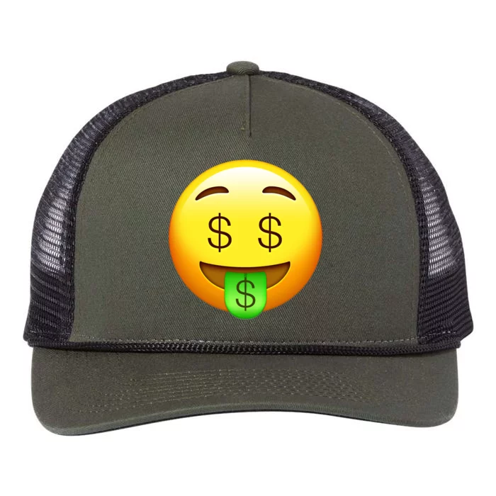 Money Emoji Retro Rope Trucker Hat Cap