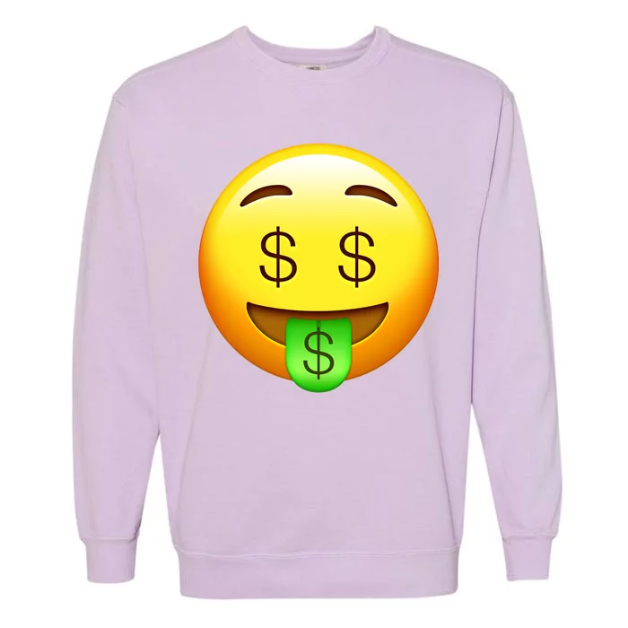 Money Emoji Garment-Dyed Sweatshirt