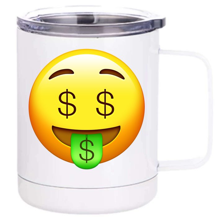 Money Emoji Front & Back 12oz Stainless Steel Tumbler Cup