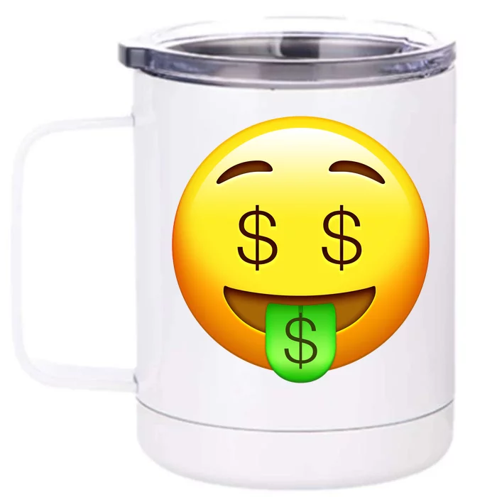 Money Emoji Front & Back 12oz Stainless Steel Tumbler Cup