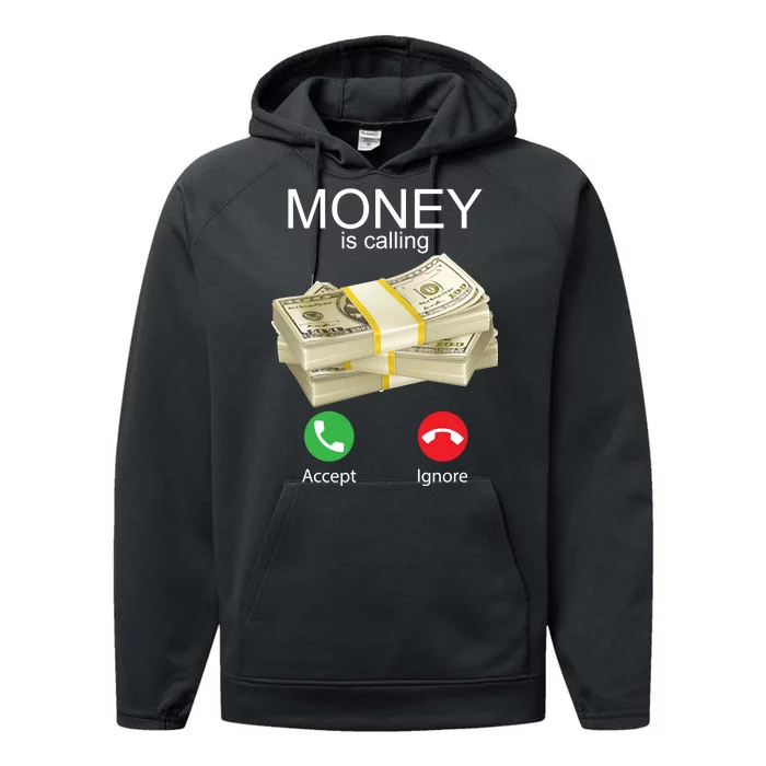 Money Is Calling Performance Fleece Hoodie