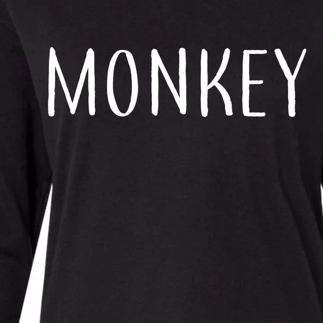 Monkey Womens Cotton Relaxed Long Sleeve T-Shirt