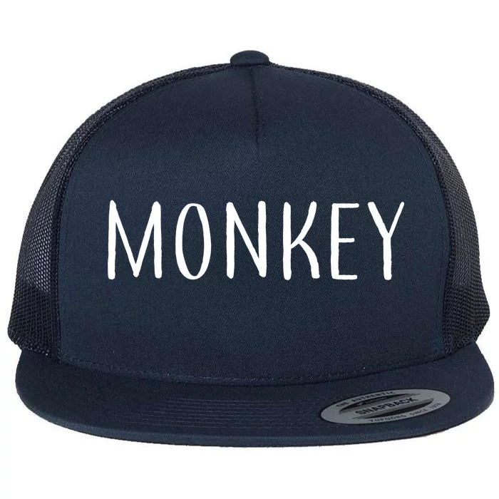 Monkey Flat Bill Trucker Hat