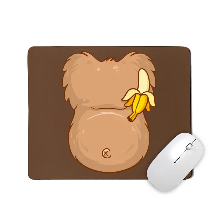 Monkey Ape Belly Costume Mousepad