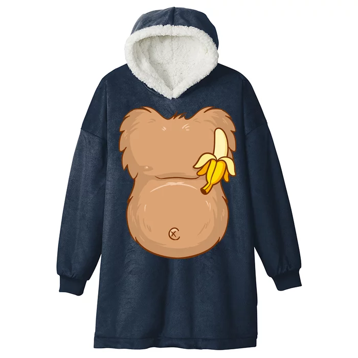 Monkey Ape Belly Costume Hooded Wearable Blanket