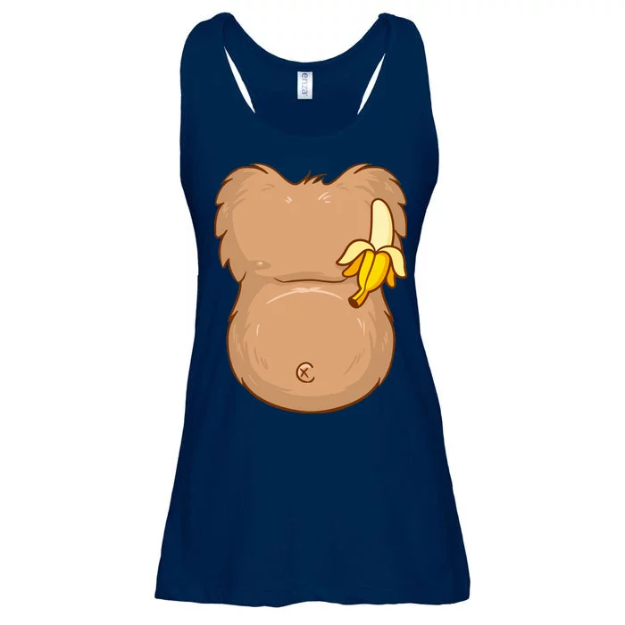 Monkey Ape Belly Costume Ladies Essential Flowy Tank