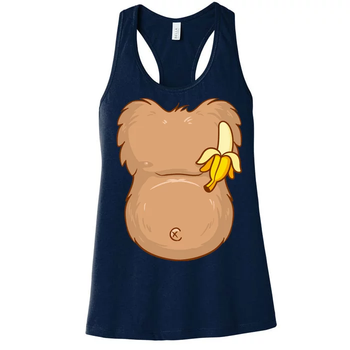 Monkey Ape Belly Costume Women's Racerback Tank