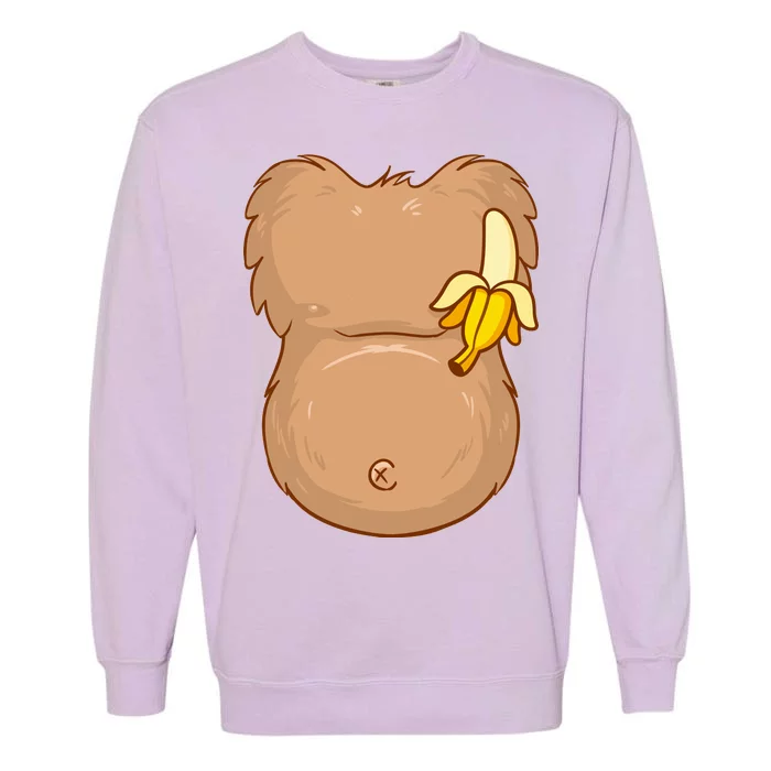 Monkey Ape Belly Costume Garment-Dyed Sweatshirt