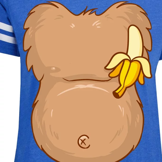 Monkey Ape Belly Costume Enza Ladies Jersey Football T-Shirt