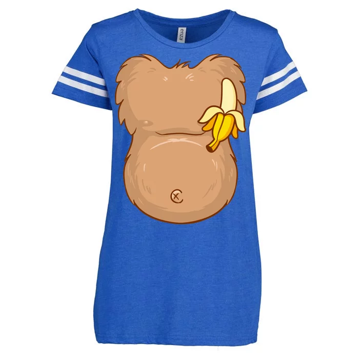 Monkey Ape Belly Costume Enza Ladies Jersey Football T-Shirt