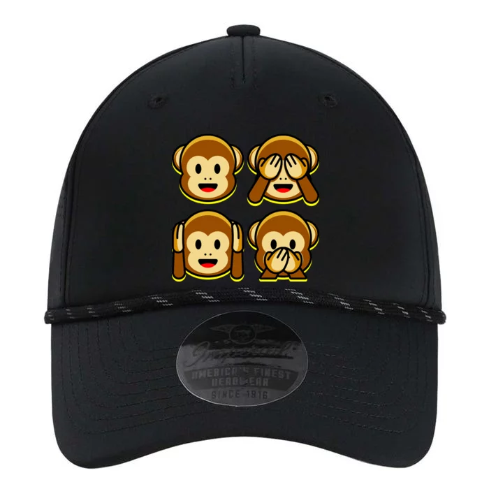 Monkey Emoji Smiley Face Performance The Dyno Cap