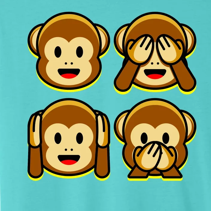 Monkey Emoji Smiley Face ChromaSoft Performance T-Shirt