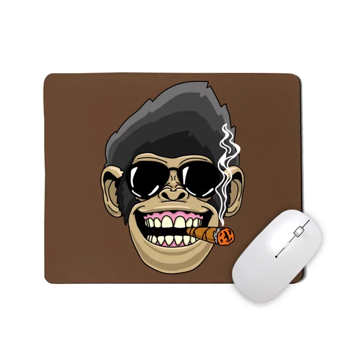 Monkey Smoking Cigar Mousepad