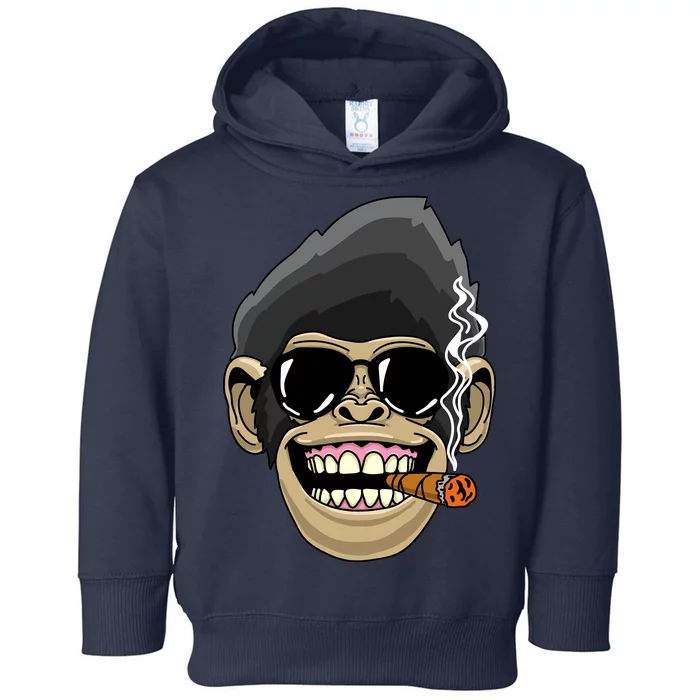 Monkey Smoking Cigar Toddler Hoodie