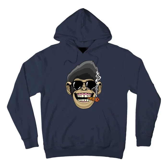 Monkey Smoking Cigar Tall Hoodie