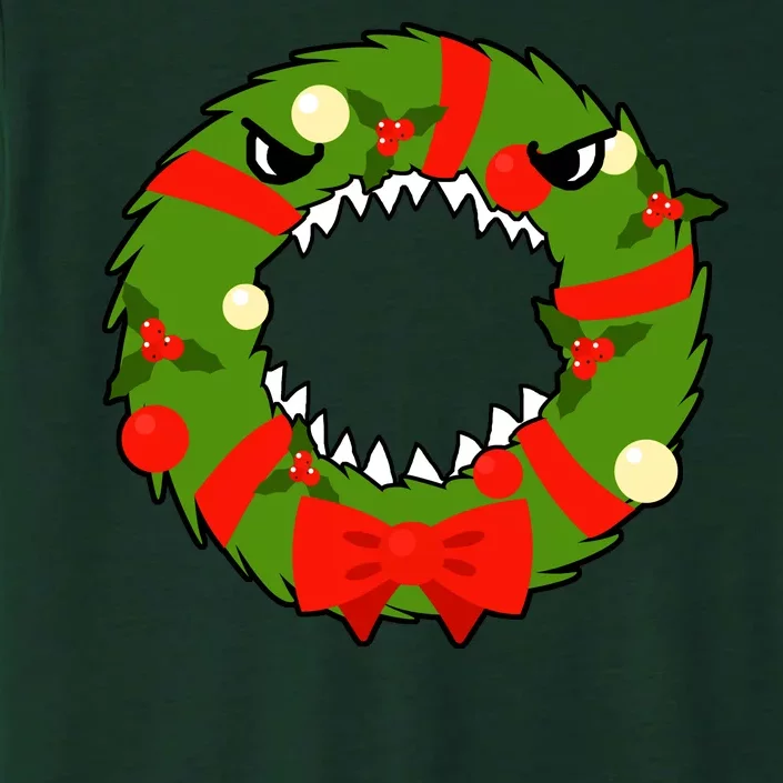 Monster Killer Christmas Wreath ChromaSoft Performance T-Shirt