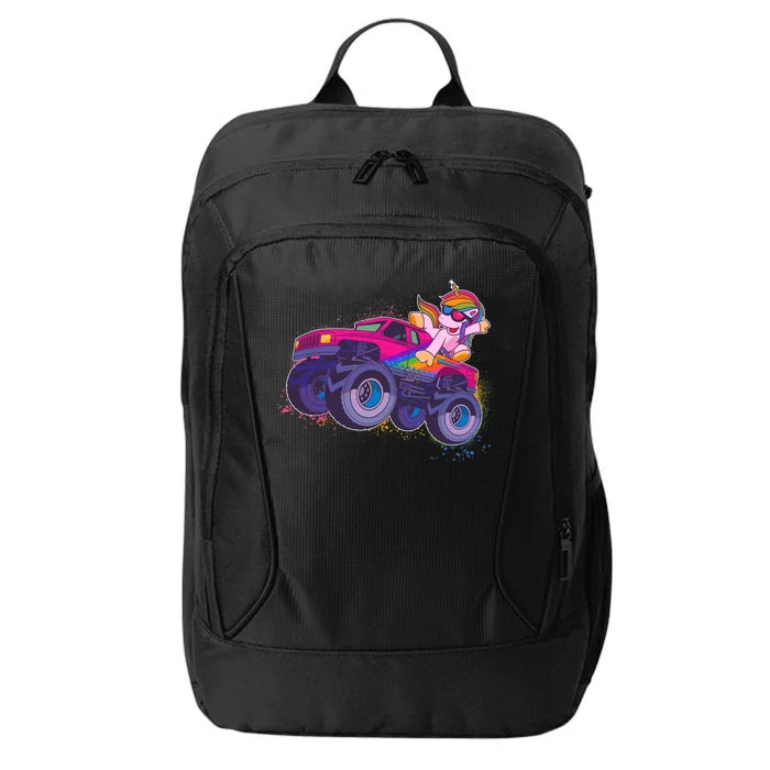 Monster Truck Unicorn City Backpack