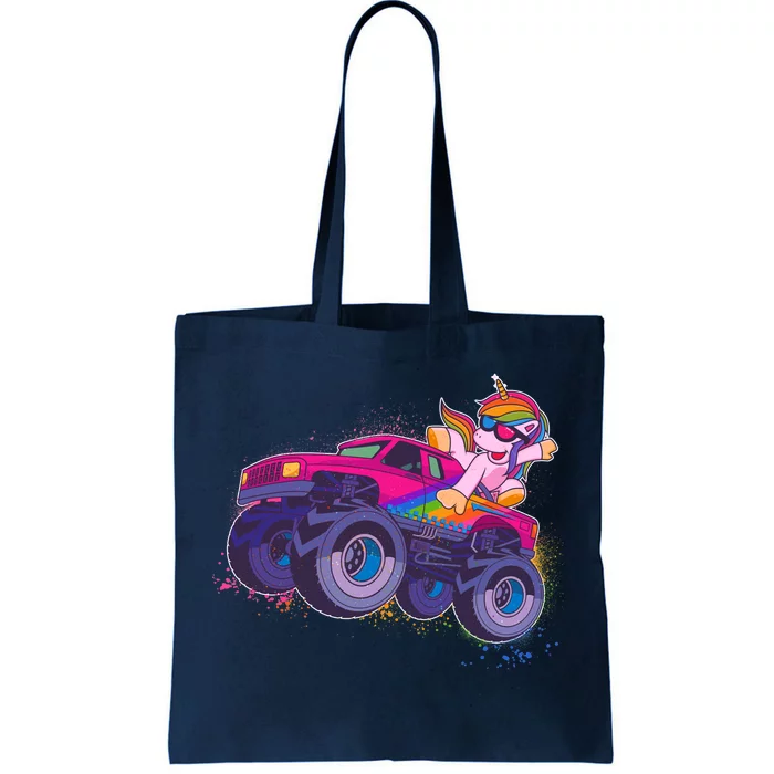 Monster Truck Unicorn Tote Bag