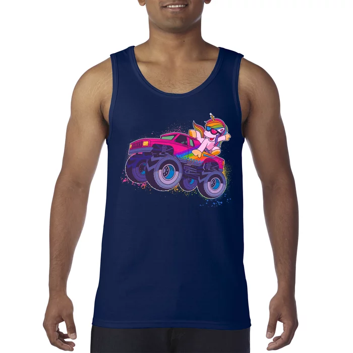 Monster Truck Unicorn Tank Top