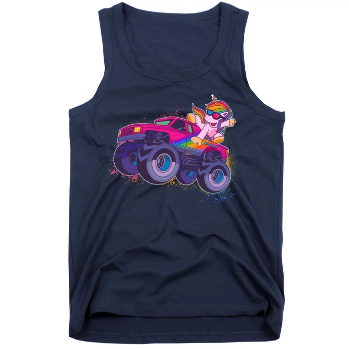 Monster Truck Unicorn Tank Top