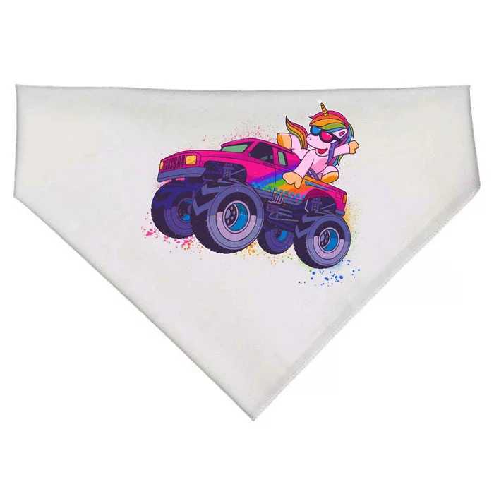 Monster Truck Unicorn USA-Made Doggie Bandana