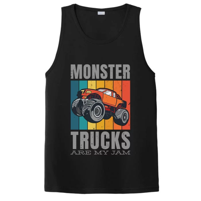 Monster Trucks Are My Jam Performance Tank