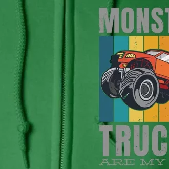 Monster Trucks Are My Jam Full Zip Hoodie