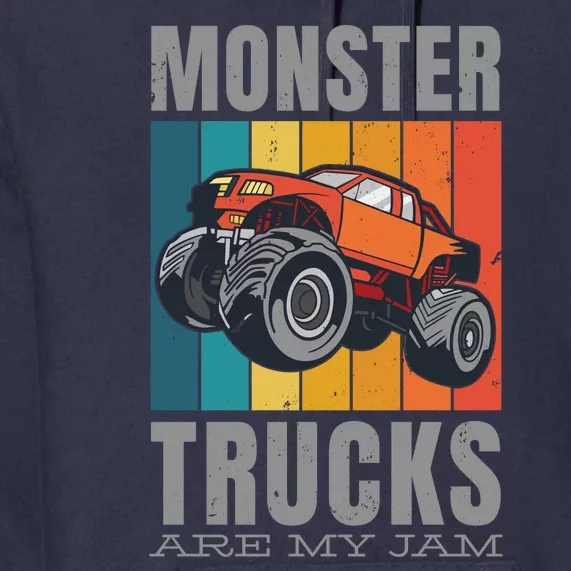 Monster Trucks Are My Jam Premium Hoodie