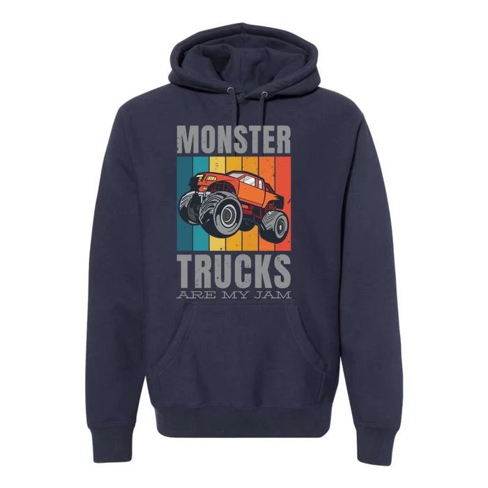 Monster Trucks Are My Jam Premium Hoodie