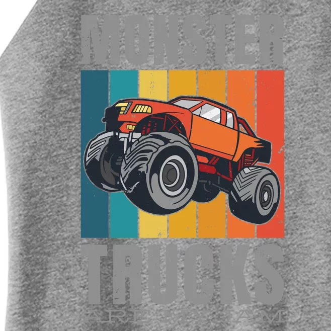 Monster Trucks Are My Jam Women’s Perfect Tri Rocker Tank