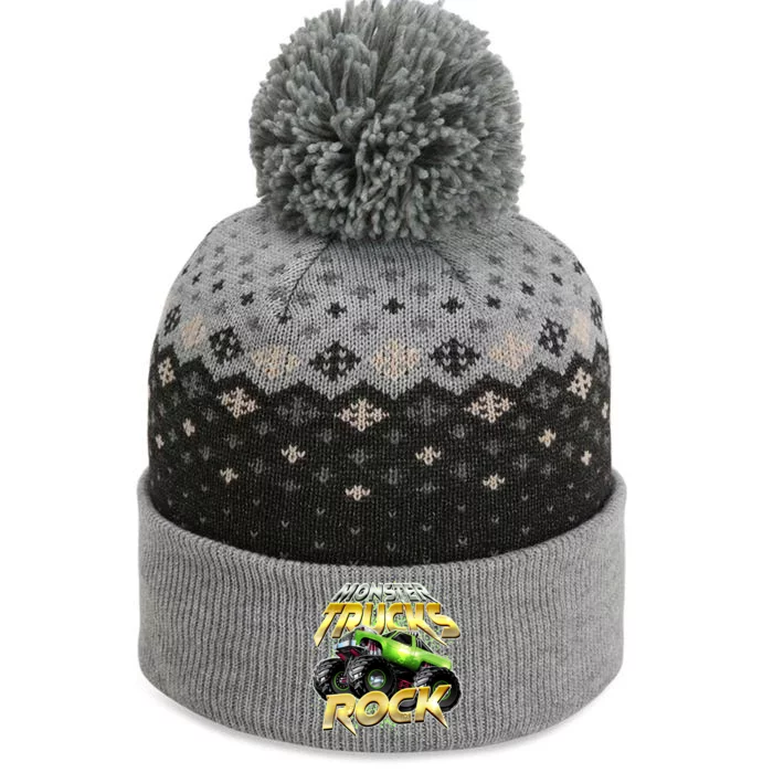 Monster Trucks Rock The Baniff Cuffed Pom Beanie