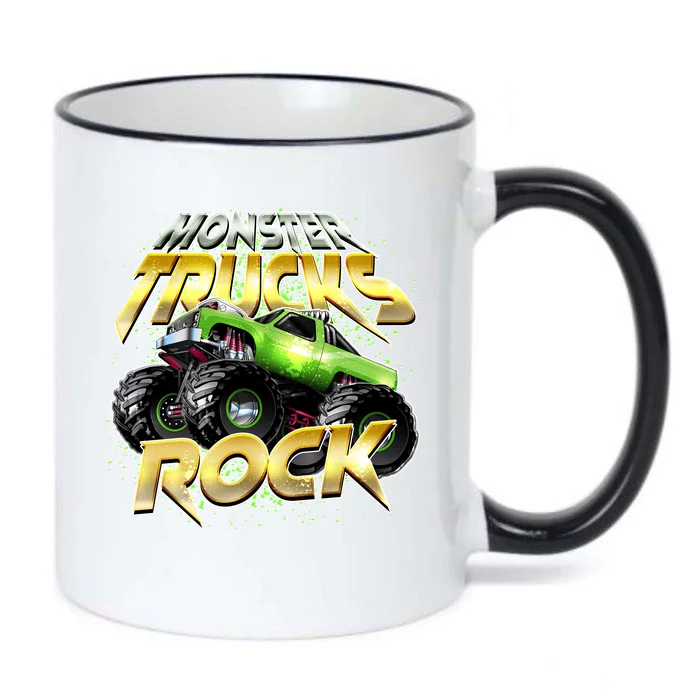 Monster Trucks Rock Black Color Changing Mug