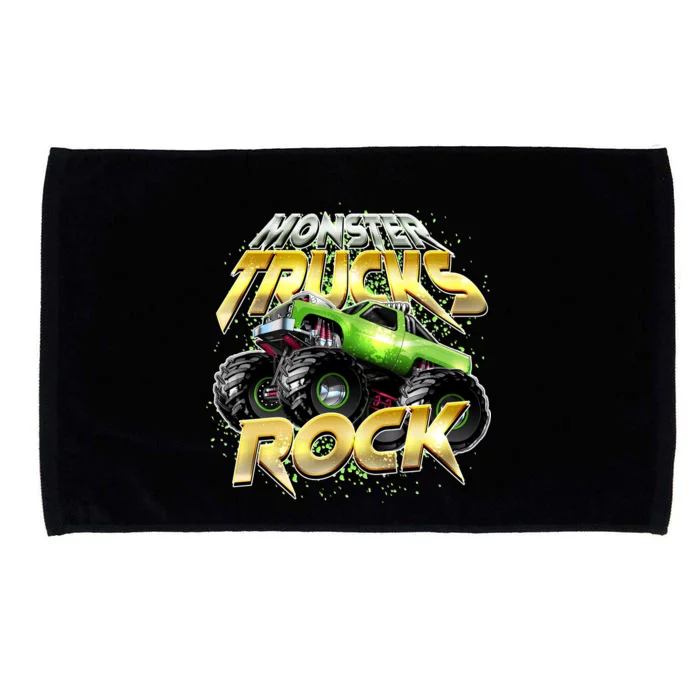 Monster Trucks Rock Microfiber Hand Towel