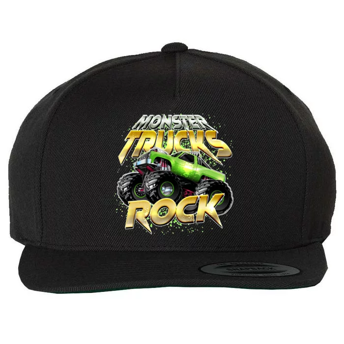 Monster Trucks Rock Wool Snapback Cap