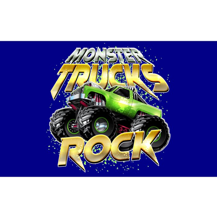 Monster Trucks Rock Bumper Sticker