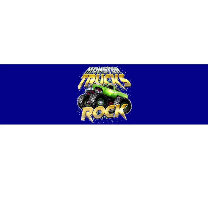 Monster Trucks Rock Bumper Sticker