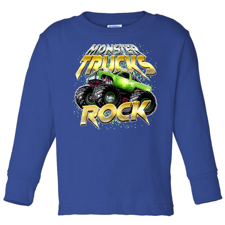 Monster Trucks Rock Toddler Long Sleeve Shirt
