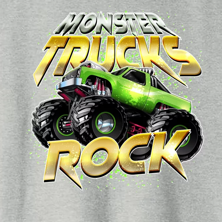 Monster Trucks Rock Women's Crop Top Tee