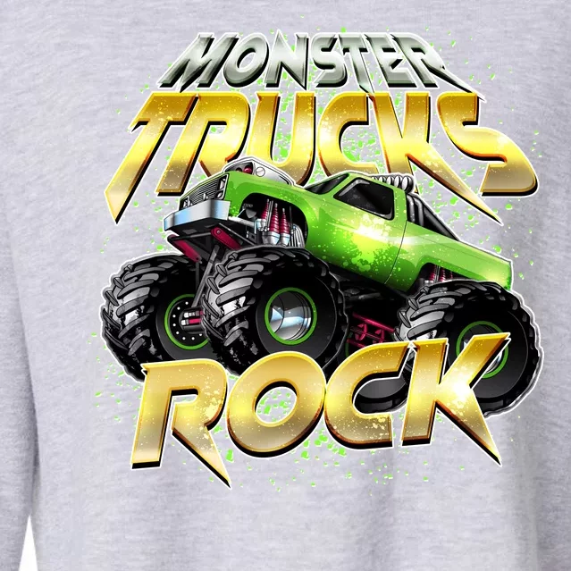 Monster Trucks Rock Cropped Pullover Crew