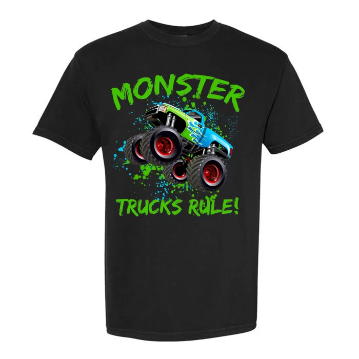 Monster Trucks Rule Garment-Dyed Heavyweight T-Shirt