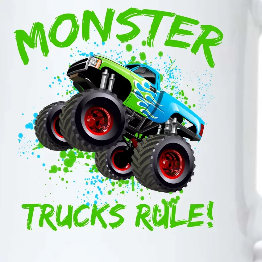 Monster Trucks Rule Black Color Changing Mug