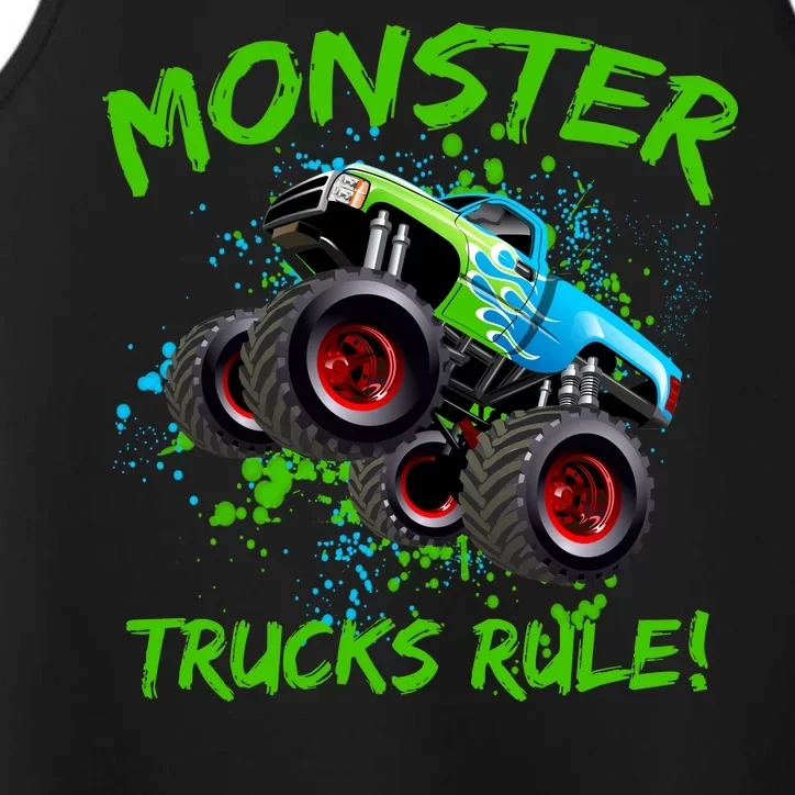 Monster Trucks Rule Performance Tank