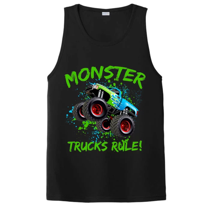 Monster Trucks Rule Performance Tank