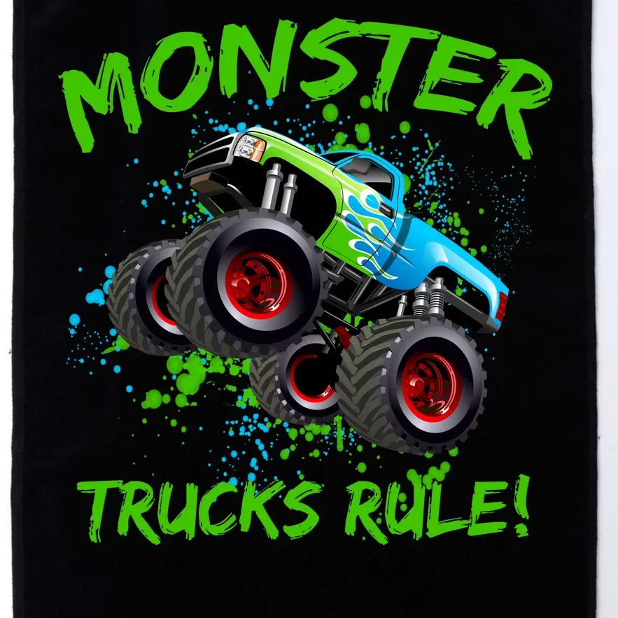 Monster Trucks Rule Platinum Collection Golf Towel